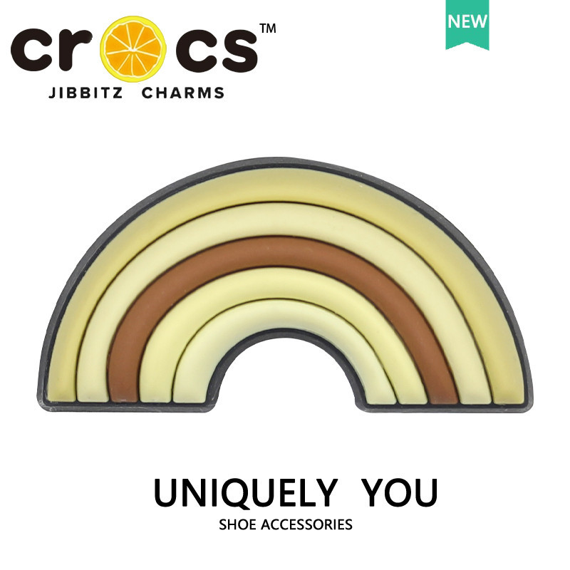 JIBBITZ cross charms ตัวติดรองเท้า หมีสีรุ้งDIY ตัวติดรองเท้า cross
