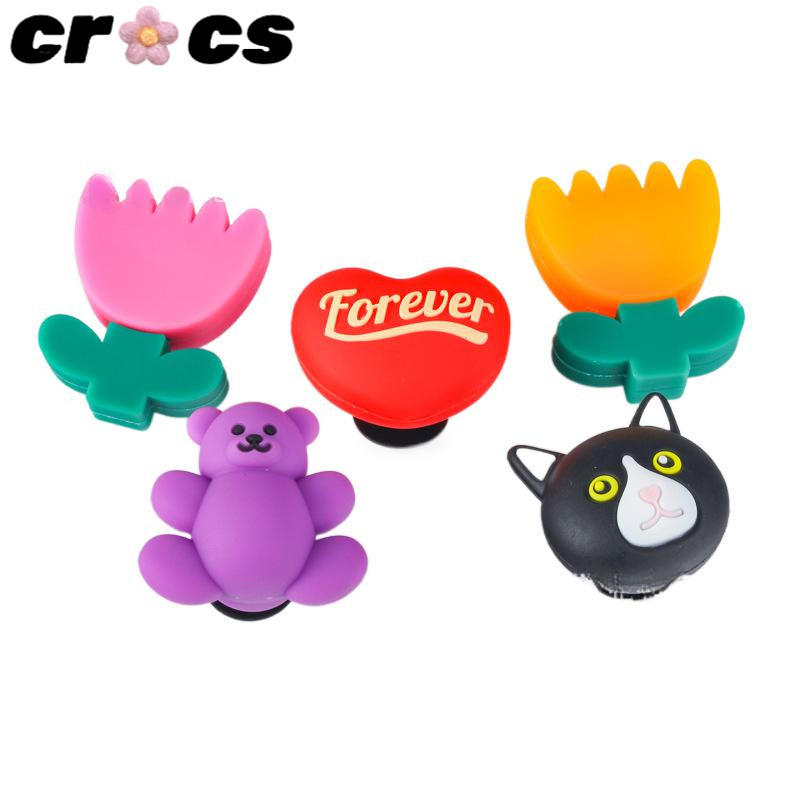 Jibbitz crocs Silicone Charm wiggle wiggle hole 3 มิติ เดซี่ ตัวเล็ก น่ารัก รูปดอกทานตะวัน สําหรับห้อยตกแต่งรองเท้า
