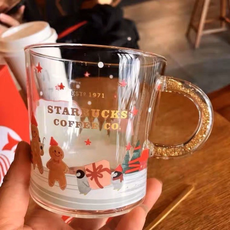 Starbucks แก้วกาแฟ ลายคนขนมปังขิง เปลี่ยนสีได้ 355 มล. ของขวัญคริสต์มาส - รูปที่ 2