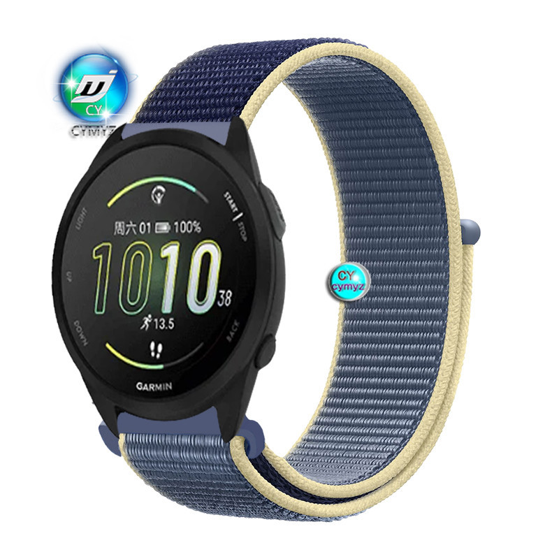 สายนาฬิกาข้อมือไนล่อน สําหรับ Garmin Forerunner 165 Garmin Forerunner 165