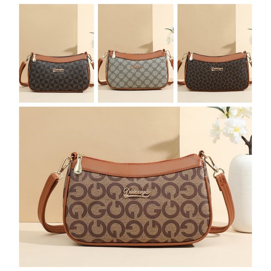 กระเป๋าสะพายผญ พายข้าง กระเป๋าวินเทจ pu leather BB00444
