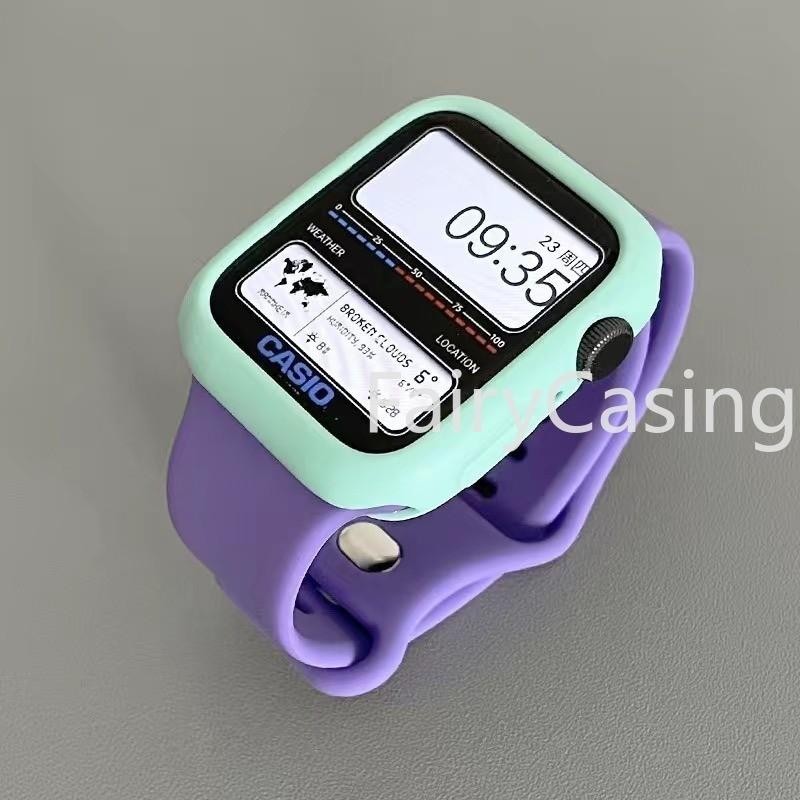 สายนาฬิกาข้อมือซิลิโคนใส แบบนิ่ม สําหรับ Apple Watch Ultra 2 49 มม. Series 9 41 มม. 45 มม. 8 7 6 SE 5 3 2 40 มม. 44 มม. 42 มม.