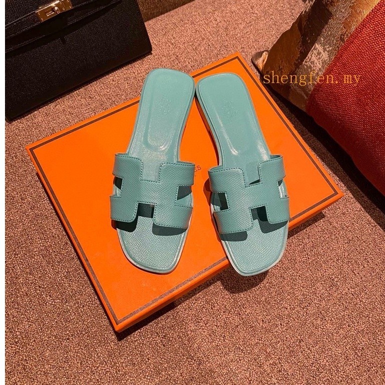 H Surface Ram Cow Skin Feet รองเท้าแตะชายหาด สําหรับผู้หญิง (ลายฝ่ามือ) 0441