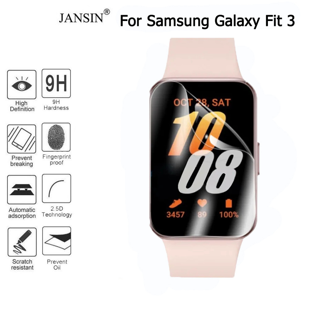 ฟิล์ม Samsung Galaxy Fit 3 ฟิลม์ใสกันรอยหน้าจอ สำหรับ samsung galaxy fit3 นาฬิกาสมาร์ท Smart Watch Film