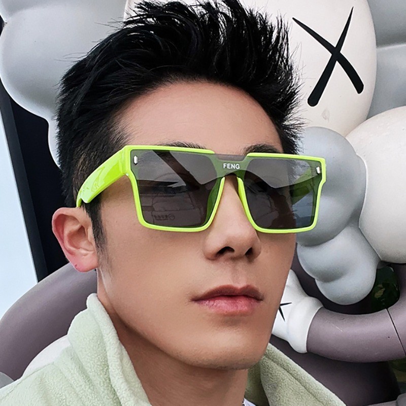Ulzzang แว่นตากันแดดแฟชั่น ทรงสี่เหลี่ยม สไตล์ฮิปฮอป แนวสตรีท สร้างสรรค์ แนวเรโทร สําหรับผู้หญิง และผู้ชาย