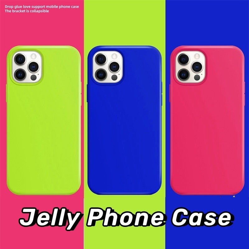 เคสโทรศัพท์มือถือแบบนิ่ม TPU เรืองแสง สีแคนดี้ หรูหรา For IPhone 11 13 15 16 17 14 12 Pro Max Air 7 8 Plus XS Max XR