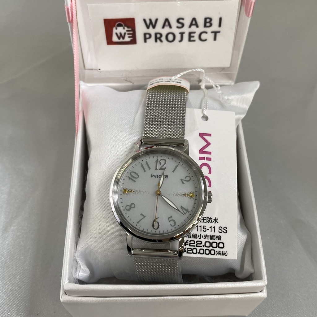 [Authentic★Direct from Japan] CITIZEN KP5-115-11 Unused Wicca Solar Crystal glass Silver SS Women Wrist watch นาฬิกาข้อมือ