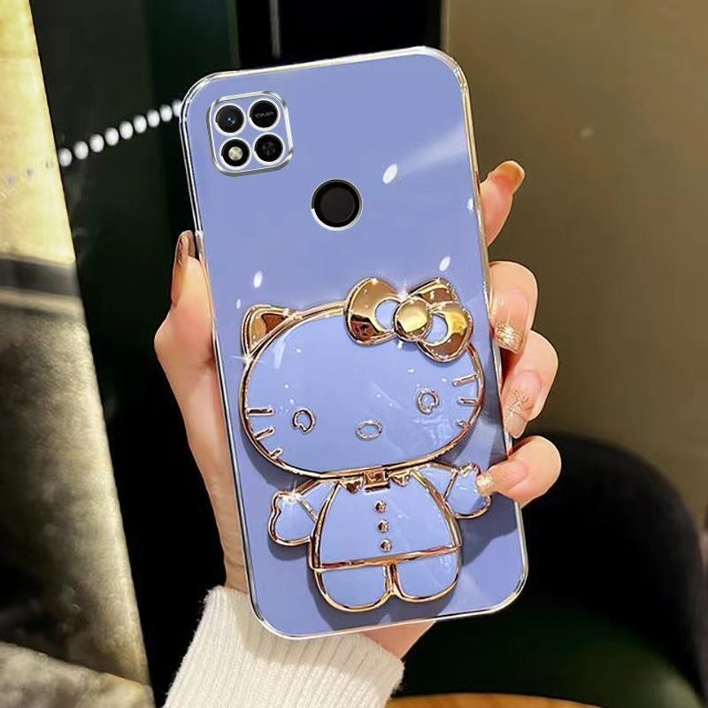 เคส ติตตี้กระจก ขาตั้ง KT สำหรับรุ่น xiaomi realme c65 13c 10c poco c65 poco c40 สินค้าส่งจากไทย