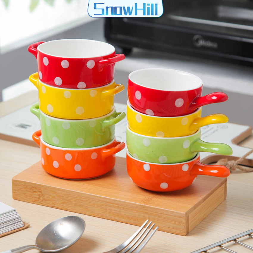 S.H ถ้วยน้ำจิ้ม ใส่ซอสเซรามิค มี 2 หู และ ด้ามจับ Saucer-Cup