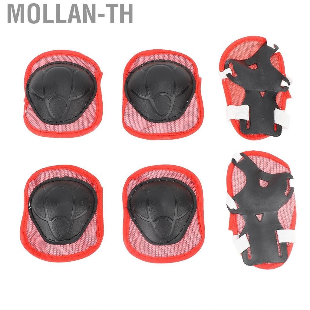 Mollan-th Kids Bike Protective Gear Set  Enhanced Safety Practical Knee Pads Elbow Durable Adjustable Reliable for Scooter
