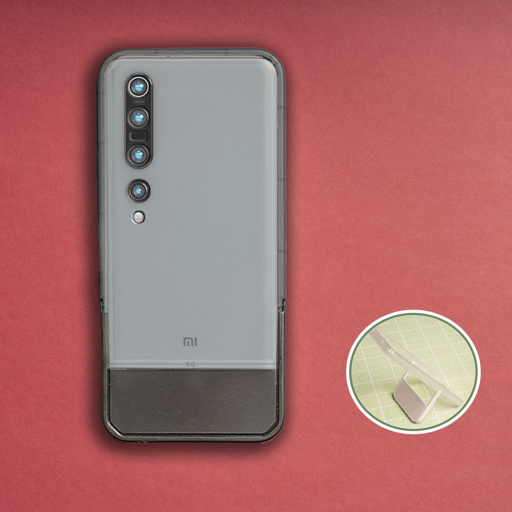 Xiaomi Mi 10 5G Mi 10 Pro 5G 4G M2001J2G M2001J2I M2001J1G Anti-Collision Borderโปร่งแสงสีดําKicksta