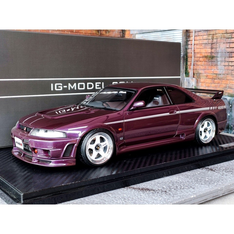 รถสะสม โมเดลรถR33 1/18 โมเดลรถR33nismo ignition model ig2782 โมเดลรถR33GTR Nismo 400R 1:18 โมเดลรถขอ