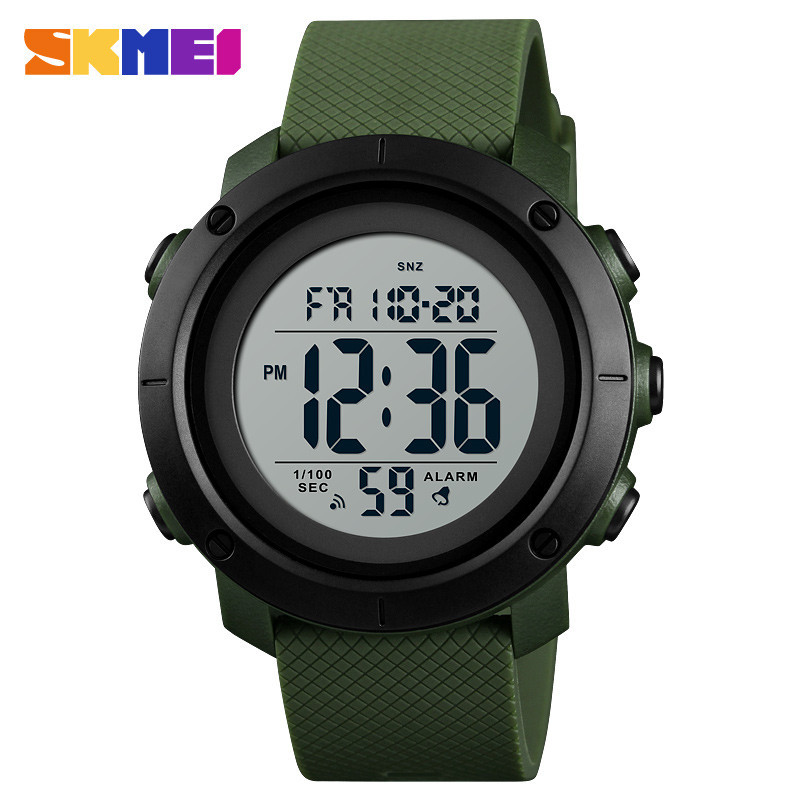 Skmei 1434 Montre นาฬิกาข้อมือดิจิทัลแฟชั่น กันน้ํา สําหรับผู้ชาย 5 บาร์ 1416 1426 1435