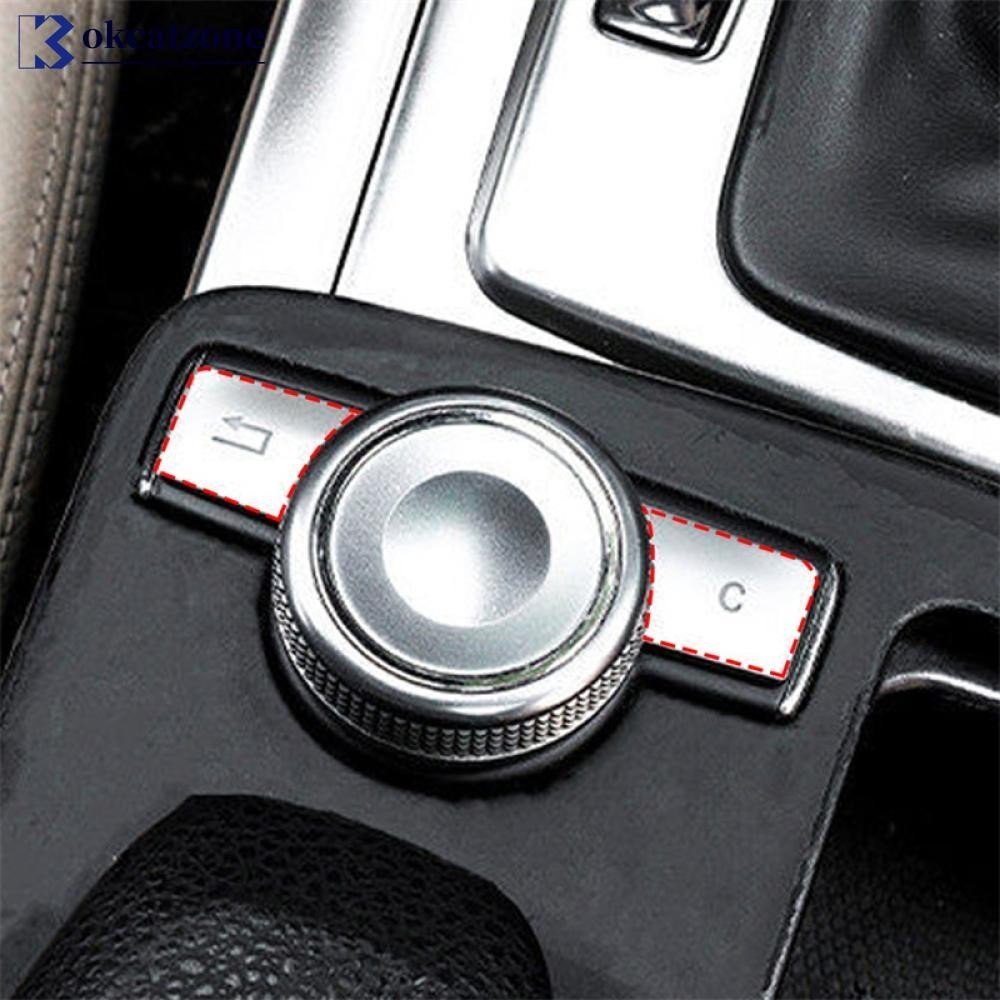 Okcatzone ฝาครอบปุ่มกดสวิตช์ CD สําหรับ Mercedes Benz C E Class W204 W212 GLK R3V6