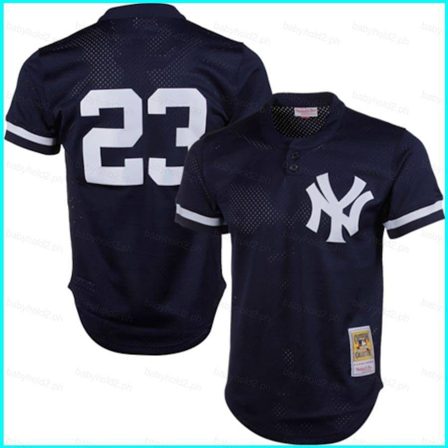 เสื้อกีฬาเบสบอลแขนสั้น ลายทีม New York Yankees Don Mattingly Jersey พลัสไซซ์