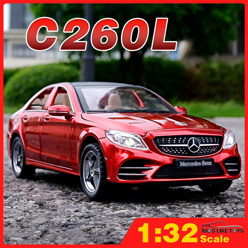 Klt โมเดลรถยนต์ 1:32 Benz C260L ของเล่นสําหรับเด็ก