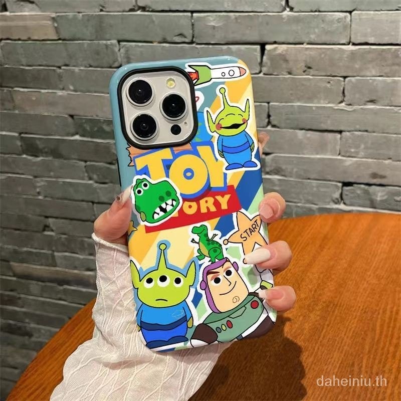 เคสโทรศัพท์มือถือ ฟิล์มกันฝุ่น ลายการ์ตูน Buzz Lightyear Collection สําหรับ iPhone 13 15 14promax DM
