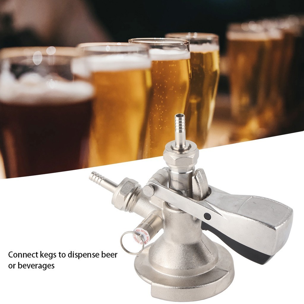 SN8 A Type Keg Coupler Stainless Steel Beer Dispenser Connector อุปกรณ์การจ่ายอุปกรณ์เสริม