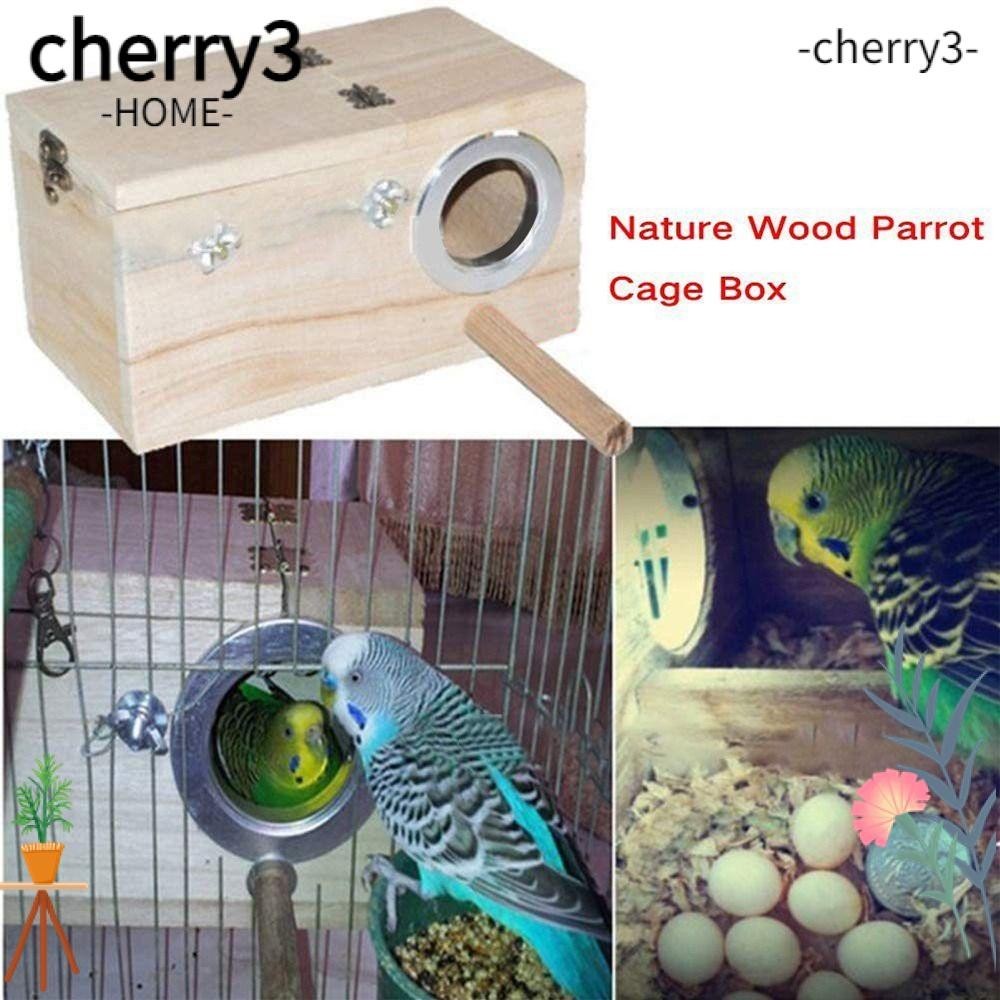 Cherry3 กล่องเพาะพันธุ์นกแก้ว แบบไม้