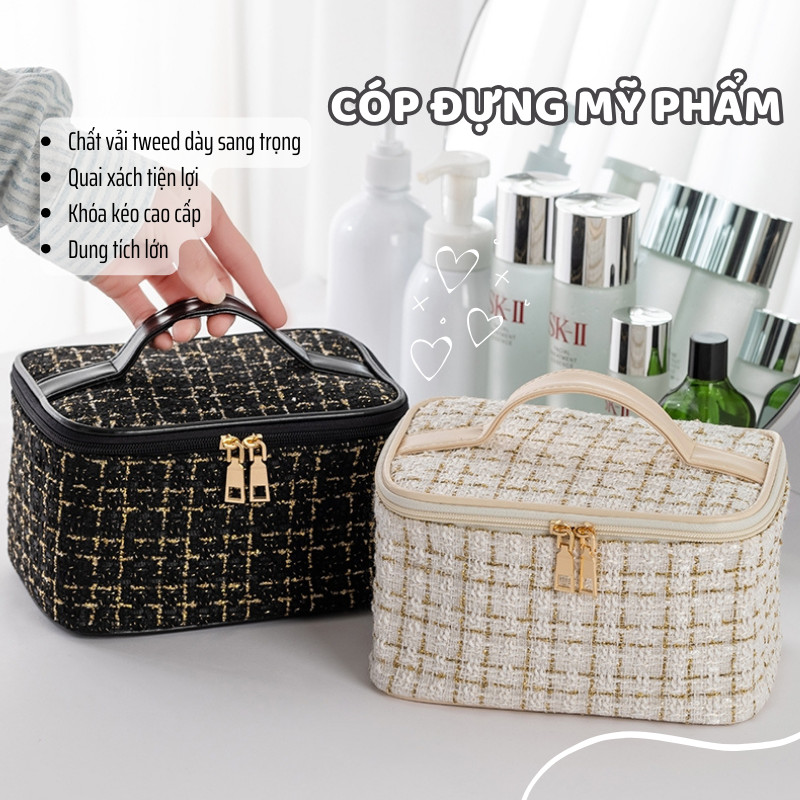 Ikea Mama Travel Cosmetic Bag Strong Zipper Modern Elegant Color Tones With Makup World Storage Handbag