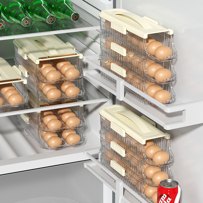 【Super living】กล่องเก็บไข่ เกรดอาหารพิเศษ สําหรับตู้เย็น ห้องครัว