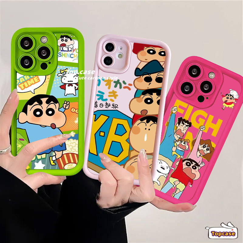 Vivo Y03 V30 Y17s V29 Y27 Y36 Y35 Y02 Y16 Y17 Y15 Y12 Y11 Y02s Y22 Y22s Y15A Y15S Y21 Y21s Y20 Y20S Y12s Y95 Y93 Y91 V25e เคสโทรศัพท์มือถือแบบนิ่ม ลายการ์ตูนชินจัง สําหรับ