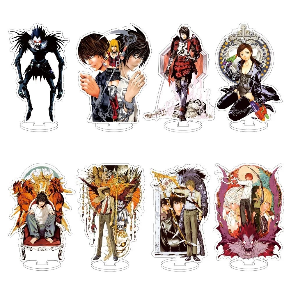 Death Note Yagami Light Misa Standee Model?เอ็นเอส? ที? ไทย?N Yagami Raito อุปกรณ์ตกแต่งโต๊ะทํางานเข