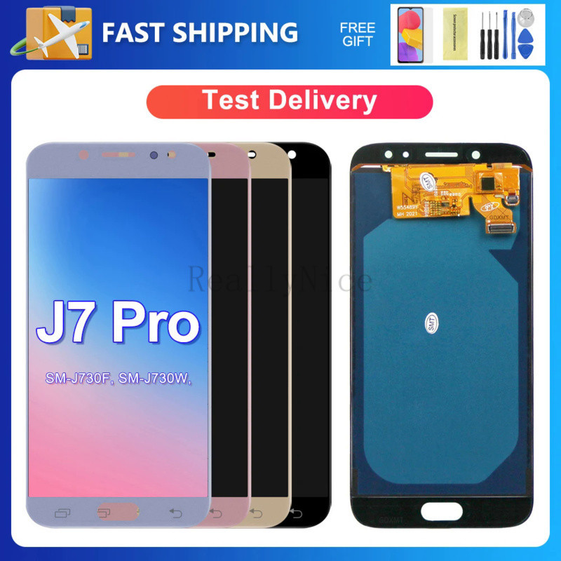 J730 อะไหล่หน้าจอสัมผัสดิจิทัล LCD แบบเปลี่ยน สําหรับ Samsung 5.5 นิ้ว Ori J7 Pro J730F J730GM DS J730G DS
