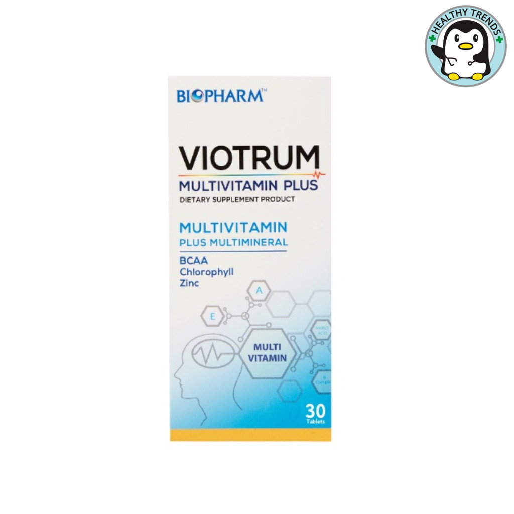 BIOPHARM Viotrum Multivitamin Plus ไวโอทรัม มัลติวิตามิน พลัส ขนาด 30 เม็ด [HT]