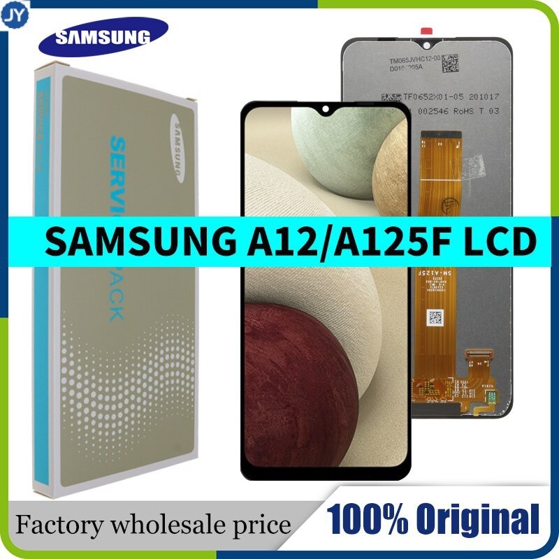 อะไหล่หน้าจอสัมผัส LCD แบบเปลี่ยน สําหรับ Samsung Galaxy A12 a125f a125f/DS