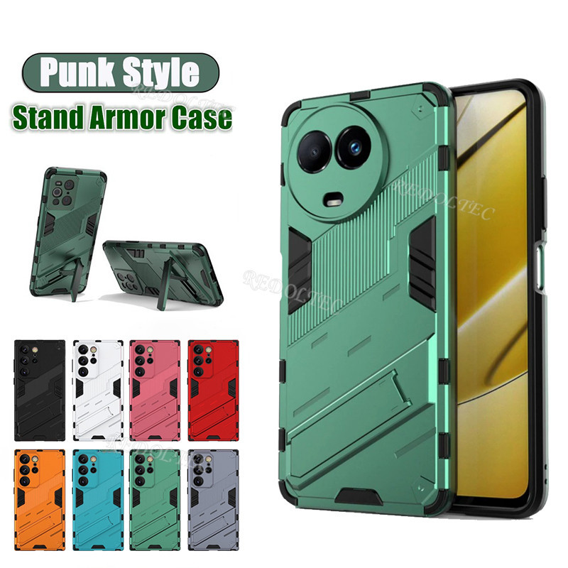 เคสมือถือ แบบแข็ง พร้อมขาตั้ง แฟชั่น สําหรับ Realme 11 5G 11X 114G Realme11 X 5G Realme114G Realme 1