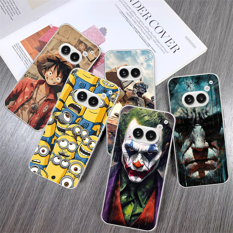 เคสโทรศัพท์สําหรับโทรศัพท์ไม่มีอะไร 2a (2a) Plus Case การ์ตูนพิมพ์ TPU ซิลิโคนปกหลัง