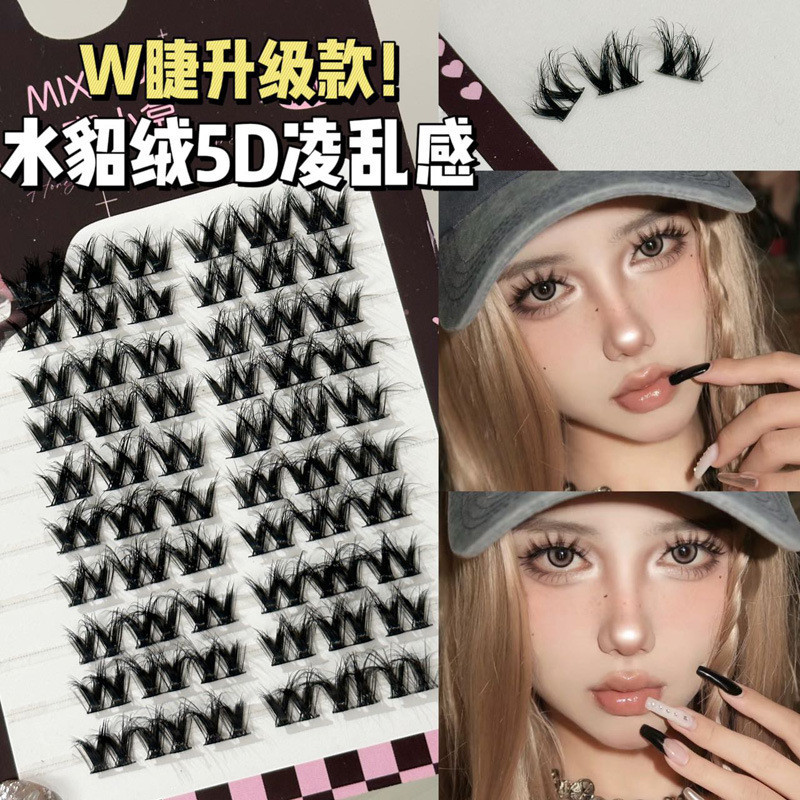 Mixiaohe ขนตาปลอม ขนมิงค์กํามะหยี่ 5D ขนาดเล็ก จุของได้เยอะ สําหรับผู้หญิง