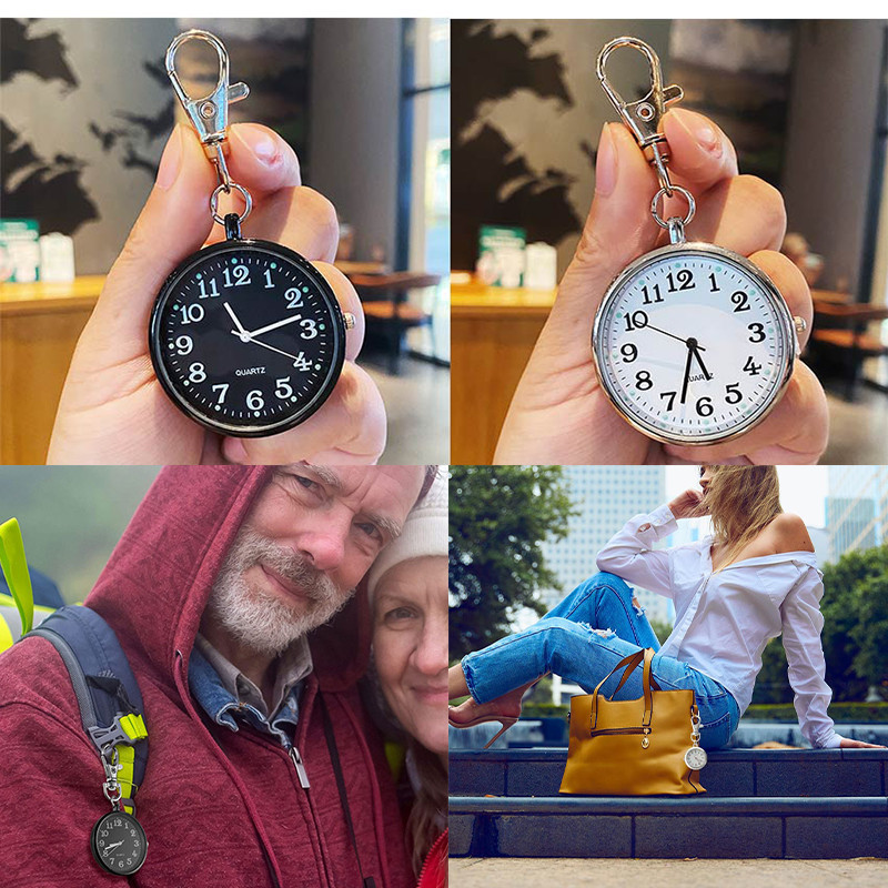 ร้านคนไทย! พวงกุญแจนาฬิกาพ็อกเก็ต เดินได้จริง สไตล์วินเทจ หลักสี สําหรับหมอ พยาบาล - รูปที่ 6