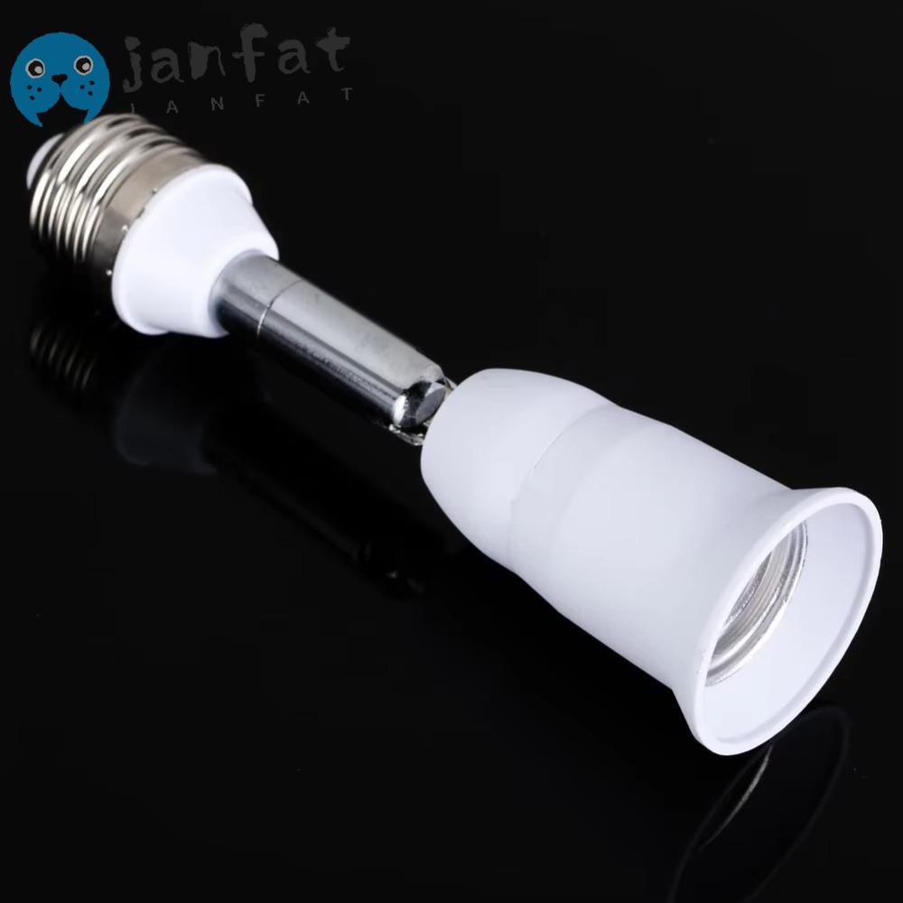 Janfat ซ็อกเก็ตหลอดไฟ, ที่ยึดฐานผนังแบบขยาย, ฐานโคมไฟ LED, ที่มีประโยชน์ E27 ถึง E27 ตัวแปลงผู้ถือโคมไฟแบบยืดหยุ่น
