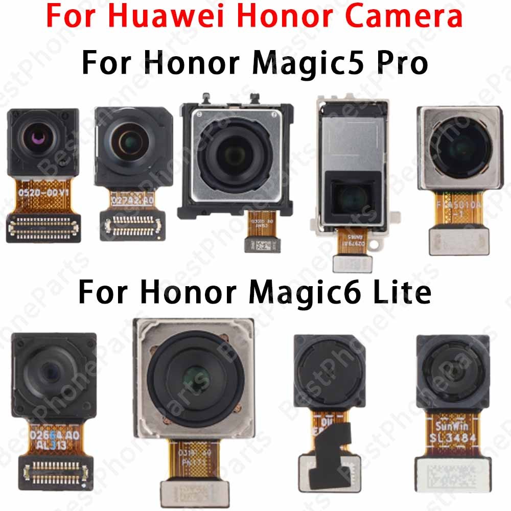 สําหรับ Huawei Honor Magic5 Pro Magic6 Lite กล้อง Selfie ด้านหน้าและด้านหลังโมดูลกล้องเปลี่ยนอะไหล่