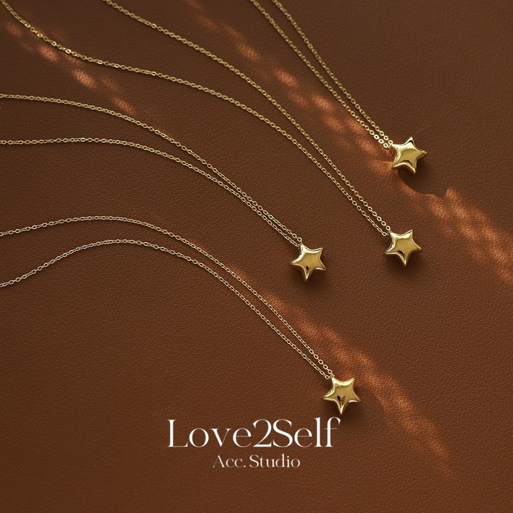 Love2Self X195 Minimalist Lucky Star สําหรับผู้หญิงไม่ซีดจางสร้อยคอสแตนเลสแฟชั่นChoker