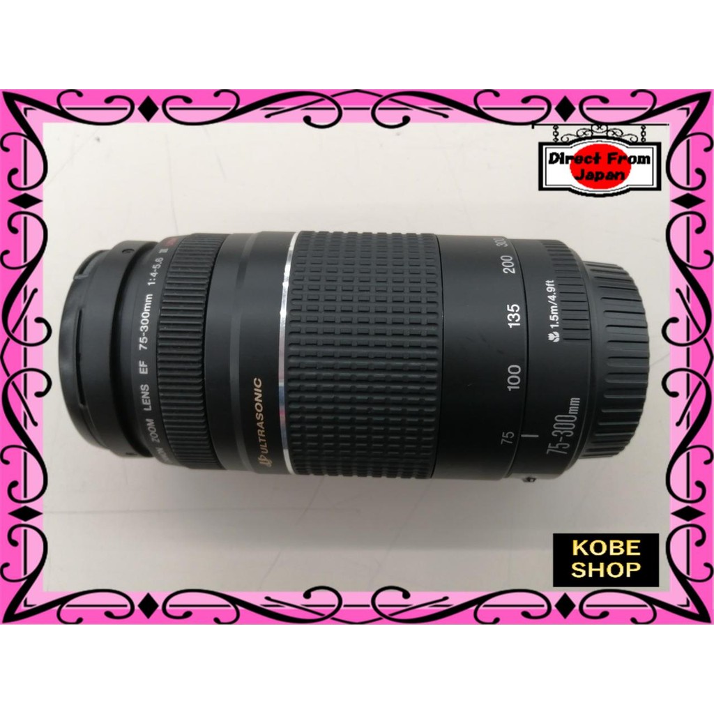 【ส่งตรงจากญี่ปุ่น】 CANON ซูม EF75-300mm F4-5.6Ⅲ USM เลนส์กล้อง 【สินค้ามือสอง】