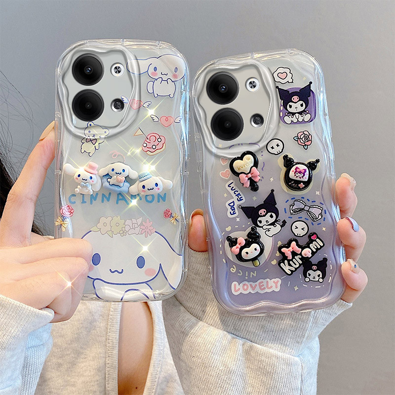 สําหรับ OPPO Reno 13 5G กรณีซิลิโคนนุ่ม TPU OPPO Reno13 5G CPH2689 ปลอกปกหลัง 3D สามมิติรูปแบบน่ารัก