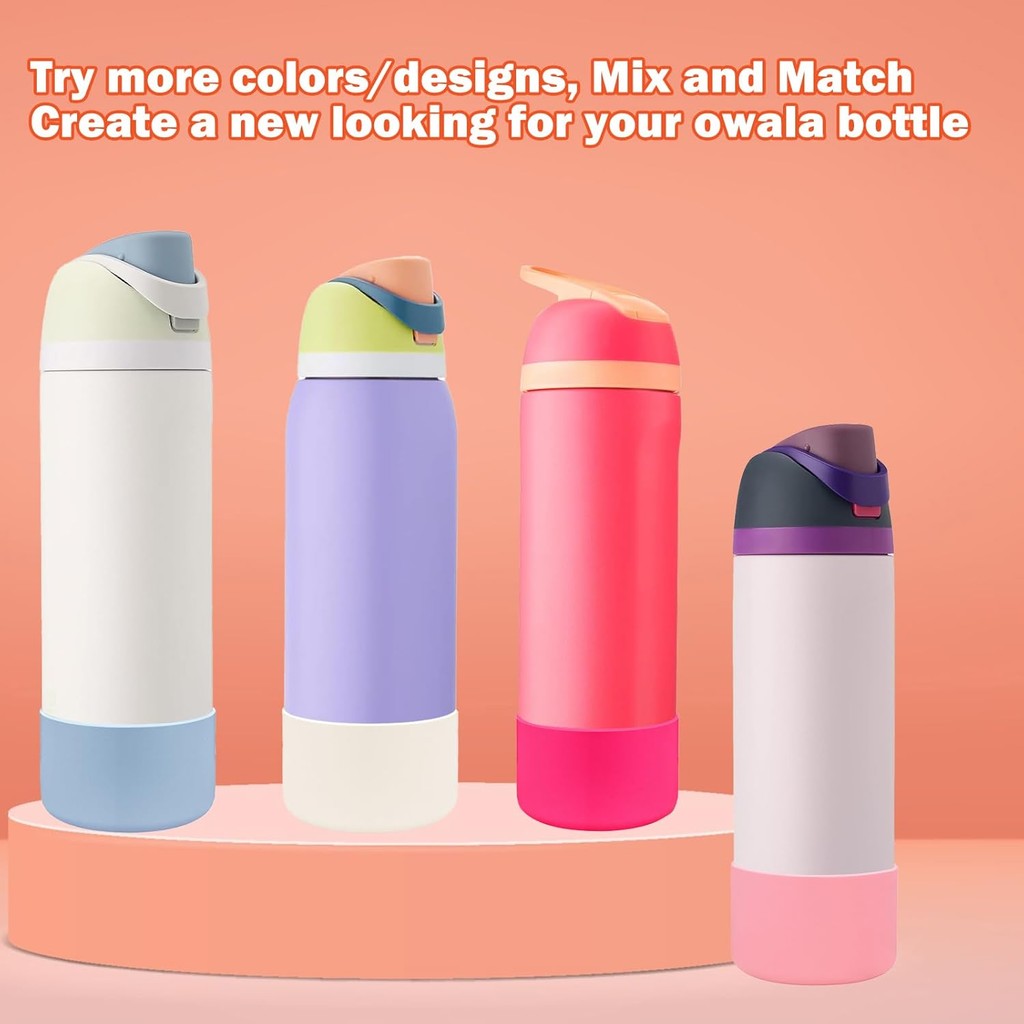 7.5/8.5/9cmwater ขวดซิลิโคนด้านล่าง Boot ใช้งานร่วมกับ 24oz owal@,32oz/40oz ขวดซิลิโคน Anti-Slip ป้องกันซิลิคอนด้านล่างสําหรับขวดสแตนเลส