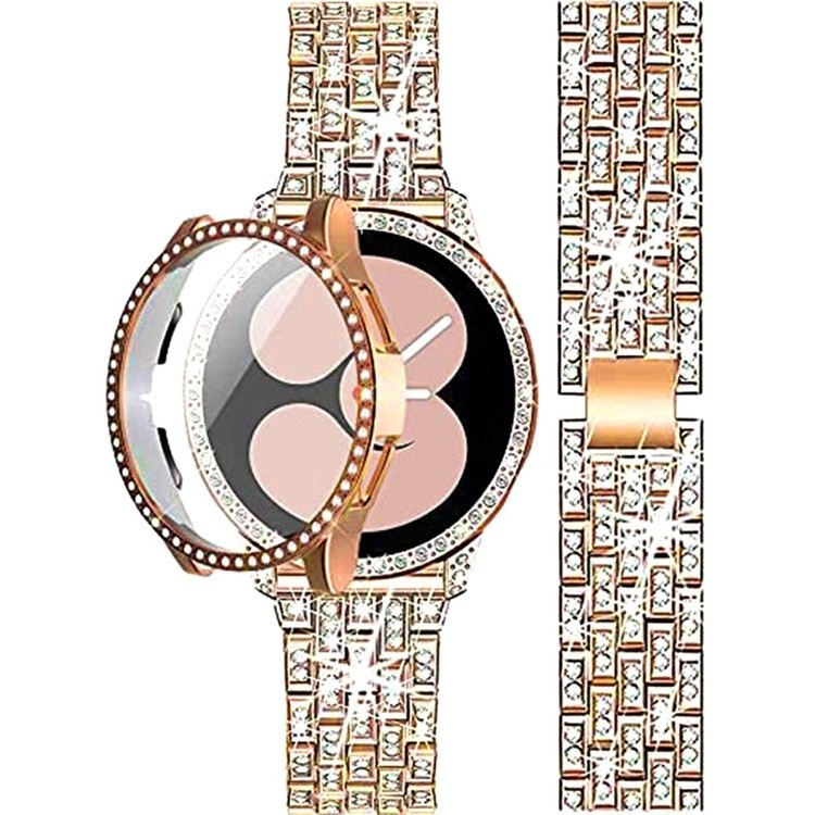 สายนาฬิกาข้อมือ ประดับเพชร สําหรับ Samsung galaxy watch 5 watch 5 pro 4 แฟชั่น