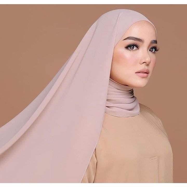 ชีฟองพันยาว ชีฟองมาเลขนาด  75*180 ผ้าพัน ชีฟอง