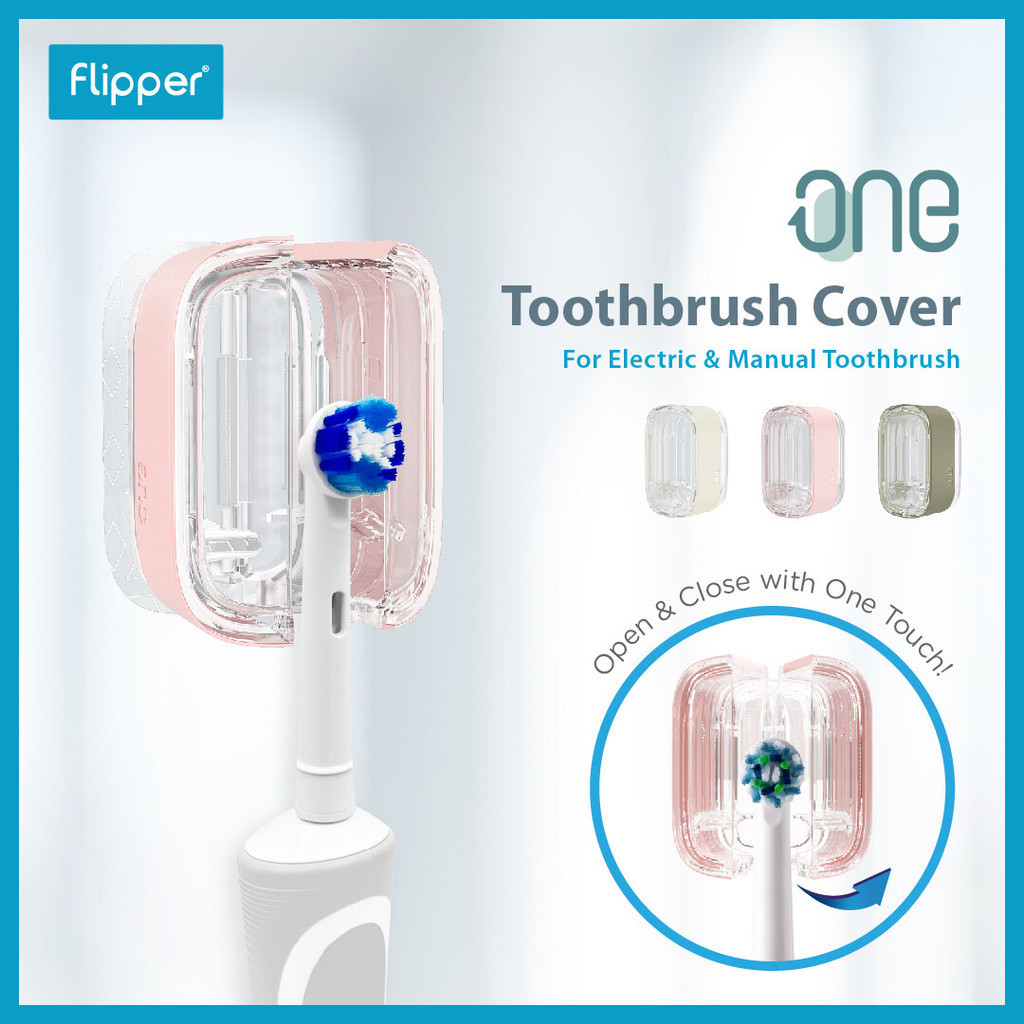 Flipper ONE | ฟลิ๊ปเปอร์ วัน | ที่ครอบ และเก็บแปรงสีฟัน รองรับน้ำหนักแปรงสีฟันไฟฟ้าได้