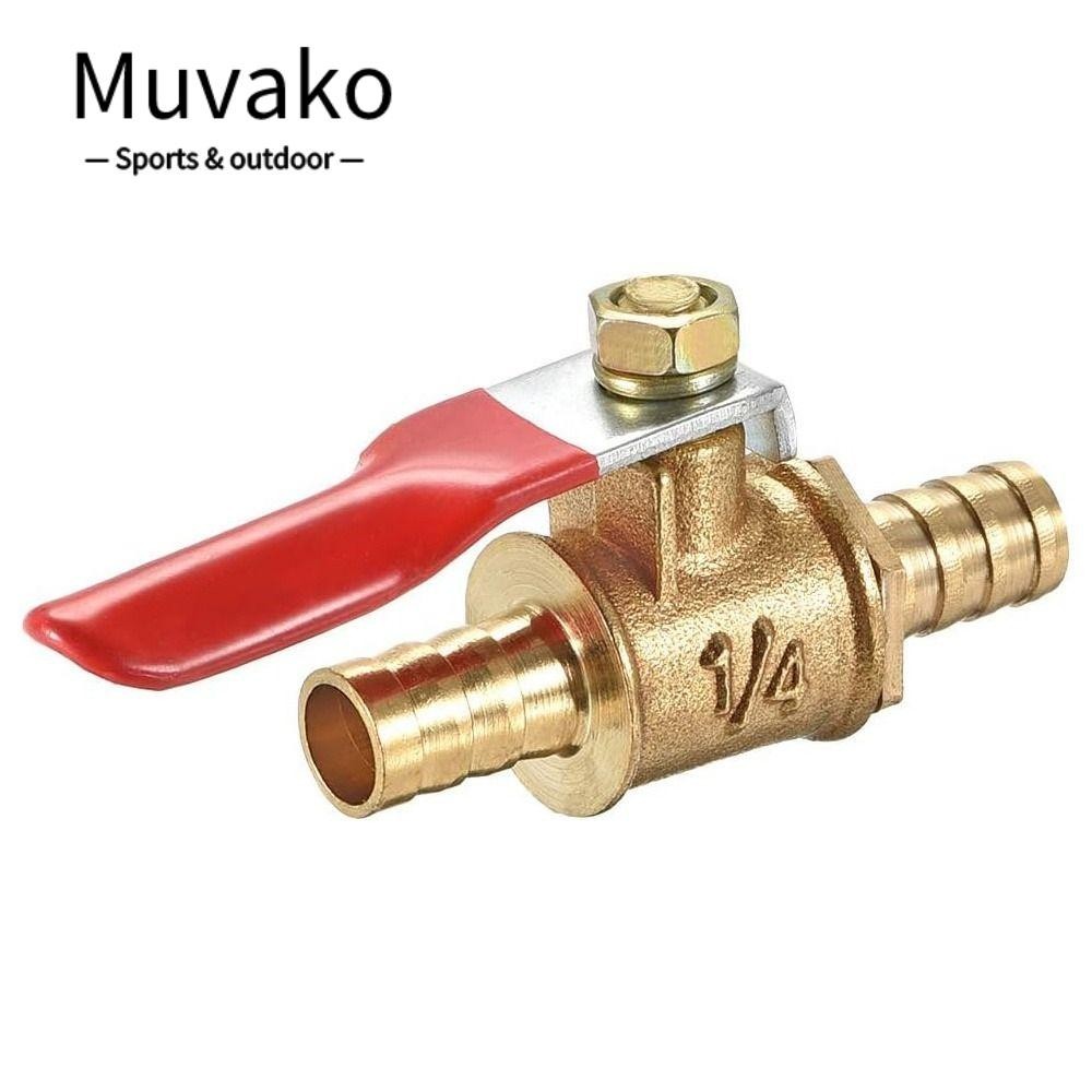 Muvako บอลวาล์ว ด้ามจับ 180 องศา 6/8 มม. 10 มม. 12 มม. ท่อทองเหลือง ควบคุม หรือปรับการไหลของน้ํา น้ํามัน และก๊าซ