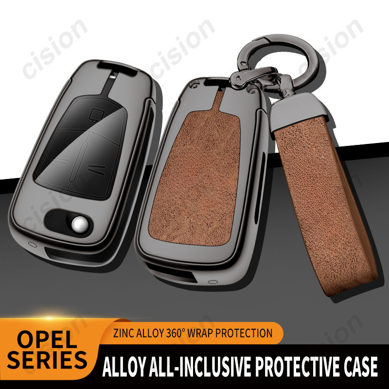 เคสกุญแจรีโมทรถยนต์ หนังวัวแท้ แบบพับได้ สําหรับ Chevrolet Chevy Captiva Opel