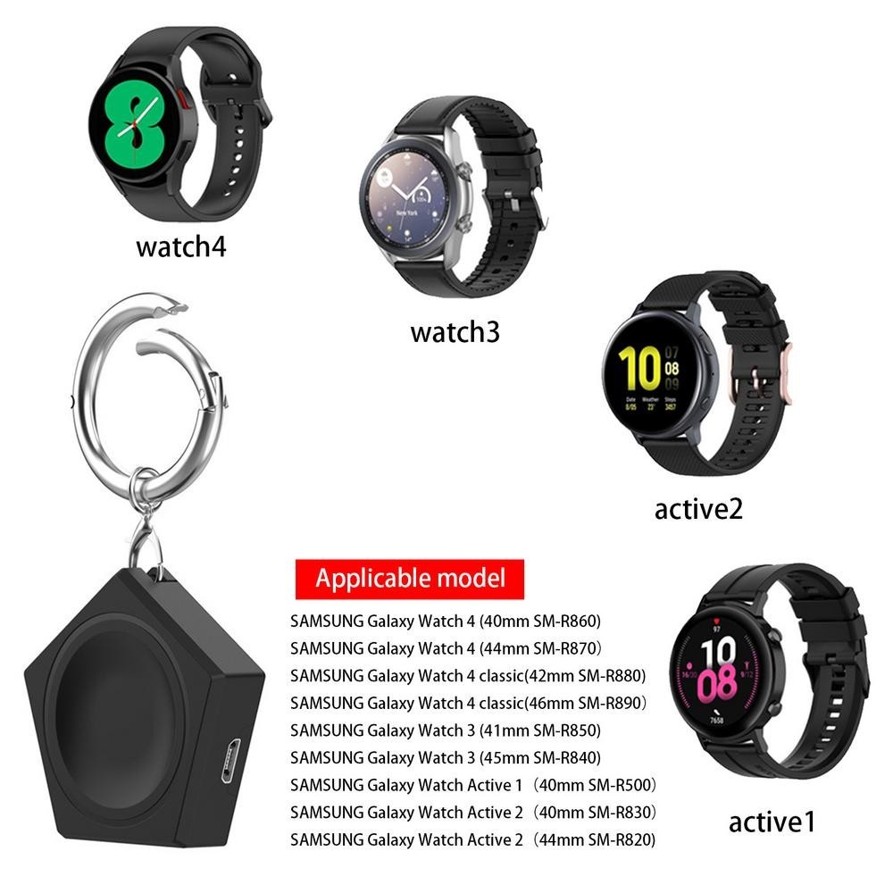 สําหรับ Samsung Galaxy Watch Ultra 7 6 5 4 3 FE classic pro Active 2 5pro แบบพกพา Wireless Charger แท่นชาร์จ Suport Micro-USB และ Type C Input Charger ฐานอุปกรณ์เสริม