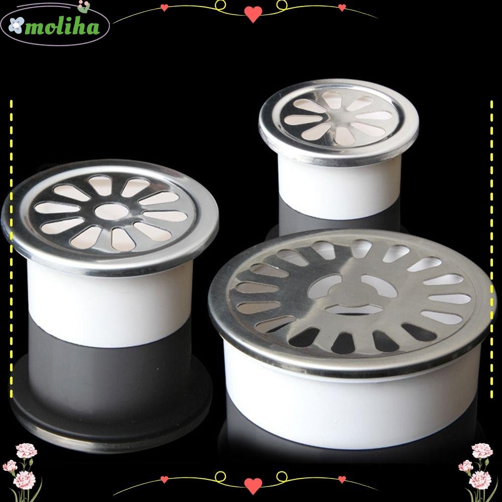 Moliha ฝาครอบท่อระบายน้ํา สเตนเลส ทรงกลม กันการปิดกั้น สําหรับท่อระบายน้ํา ระเบียง