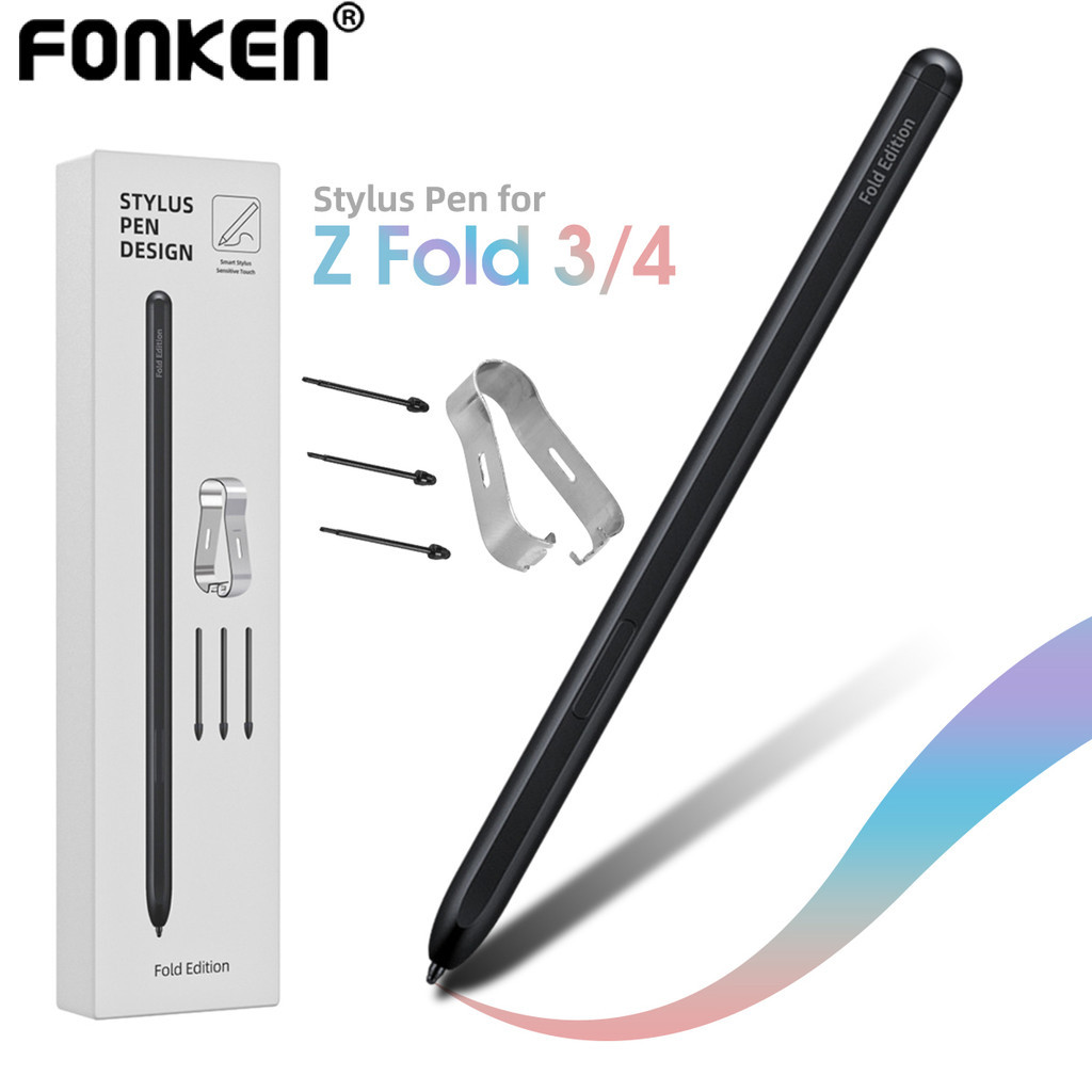 Fonken ปากกาสไตลัส หน้าจอพับได้ พร้อมไส้ปากกา สําหรับ Samsung Galaxy Z Fold 3 Stylus Samsung Z Fold 4