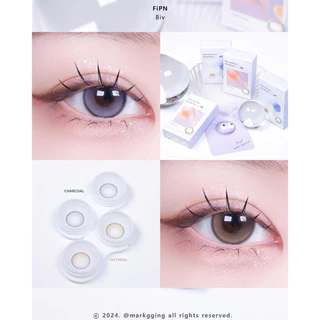 MYFiPN Biv สี Oatmeal/Charcoal คอนแทคเลนส์รายเดือน