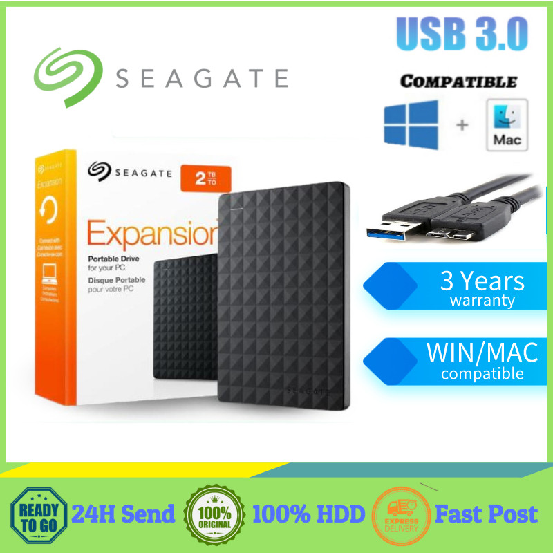Seagate ฮาร์ดไดรฟ์ภายนอก 2TB 1TB USB 3.0 HDD 2.5 นิ้ว 4TB 1T คุณภาพสูง